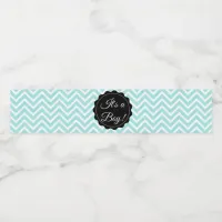 Its a boy  Teal Baby Shower Bottle Labels