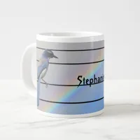 Mug - Bird on Phone Lines with name