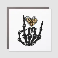 Skeleton Heart Hands Clean Graphic Mood Car Magnet
