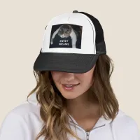 Cute Calico Sleeping Cat Sweet Dreams Trucker Hat