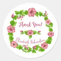 Tropical Paradise Floral Design Sticker