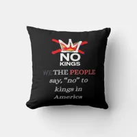 No Kings We the People Freedom Classic Style Throw Pillow