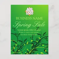 Green Nature Spring Sale Business Postcard