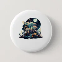 Cottagecore And Aesthetic Goblincore Mushroom Fair Button