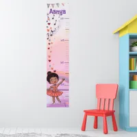 Custom Ballerina Growth Chart for Black Baby Girls