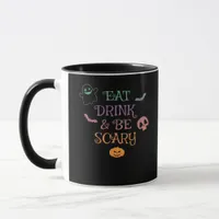 Eat Drink And Be Scary Halloween Classic Vintage G Mug