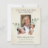 BUDGET Eucalyptus Memorial Service Invitation