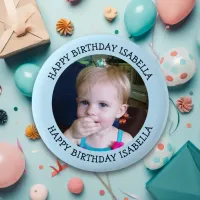 Personalized Name and Photo Birthday   Button