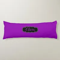 Vibrant, Bold Fuchsia Purple Personalized Body Pillow