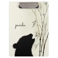 Panda Silhouette Clipboard