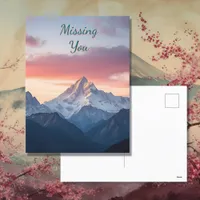 Missing You | Mountains and Clouds Postcard