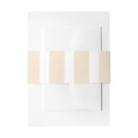 Preppy Champagne Stripe Invitation Belly Band