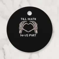 Unisex Til Death Do Us Part, Bride To Be, Bones, M Favor Tags
