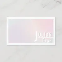 Pastel Holographic Paper Cut Business Card