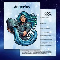 Aquarius Traits, Dates and Energy Postcard