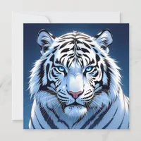 Blue eyed White Tiger   Card