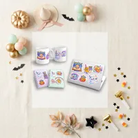 Cute Pastel Spooky Cute Halloween Birthday Set Sticker