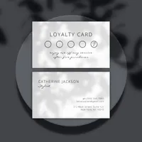 Minimalist Reward Card Salon Loyalty Card