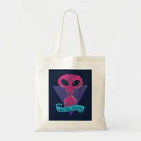 Greetings Humans Alien Tote Bag