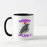 Funny Crow Christmas Classic Vintage Style Mug