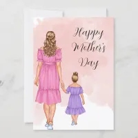 Mom with Daughter Mothers Day Card