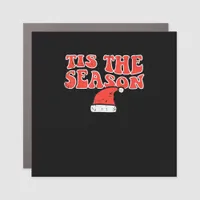 Tis Season Skeleton Pumpkin Halloween Car Magnet