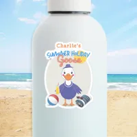 Silly Goose Summer Holiday Fun Cute Personalized Sticker