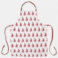 Cute Octopus Seas and Greetings Santa Hat Apron