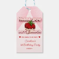 Strawbery Girl Pink Birthday Thank You Berry Much Gift Tags