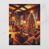 Christmas Horror AI Generated Art Postcard