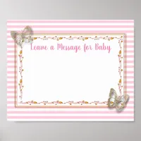 Message for Baby, Baby Shower Keepsake Poster