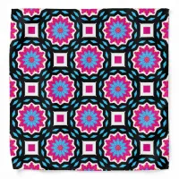 Chic Stylish Colorful Mosaic Geometric Pattern Bandana