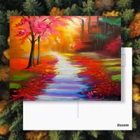 Beautiful Fall Day | Autumn Path Postcard