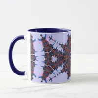 purpleblue fractals mug