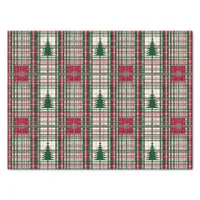 Red and Green Christmas Plaid Tissue Paper