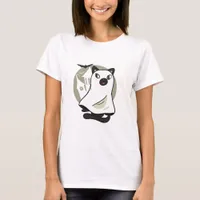 Spooky Cat Ghost T-Shirt