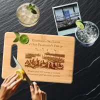 California Sea Lions at San Francisco's Pier 39 Engraved Cutting Board