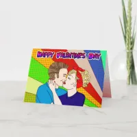 Happy Valentine's Day Babe, Retro Pop Art Style Card