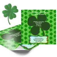 Budget St Patrick's Day Party Shamrock Photo Card