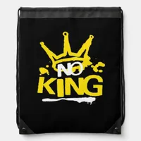 No King Minimal Clean Drawstring Bag