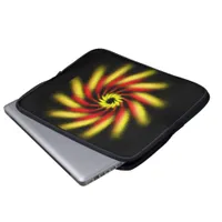 Laptop Sleeve - Pinwheel in Red and Yellow