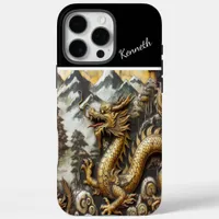 Golden Dragon Ascending iPhone 16 Pro Max Case