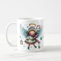 Charming Christmas Angel Merry Christmas Coffee Mug