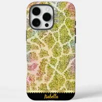 Animal print-inspired watercolor iPhone 16 pro max case