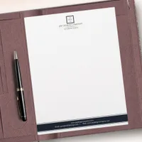 Modern Minimalist Black Border Business Logo Letterhead
