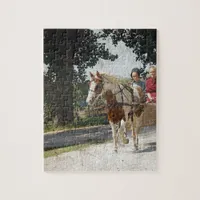 Pinto and children in buggy jigsaw puzzle