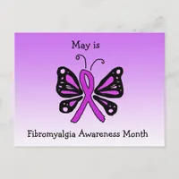 May is National  Fibromyalgia Awareness Month Postcard