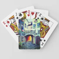 Dreamscape Luxembourg bohemian city Poker Cards