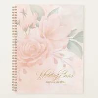Soft Blush Roses Wedding ID828 Planner