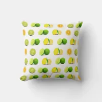 Lemon, Lime and Oranges Home Decor Throw Pillow